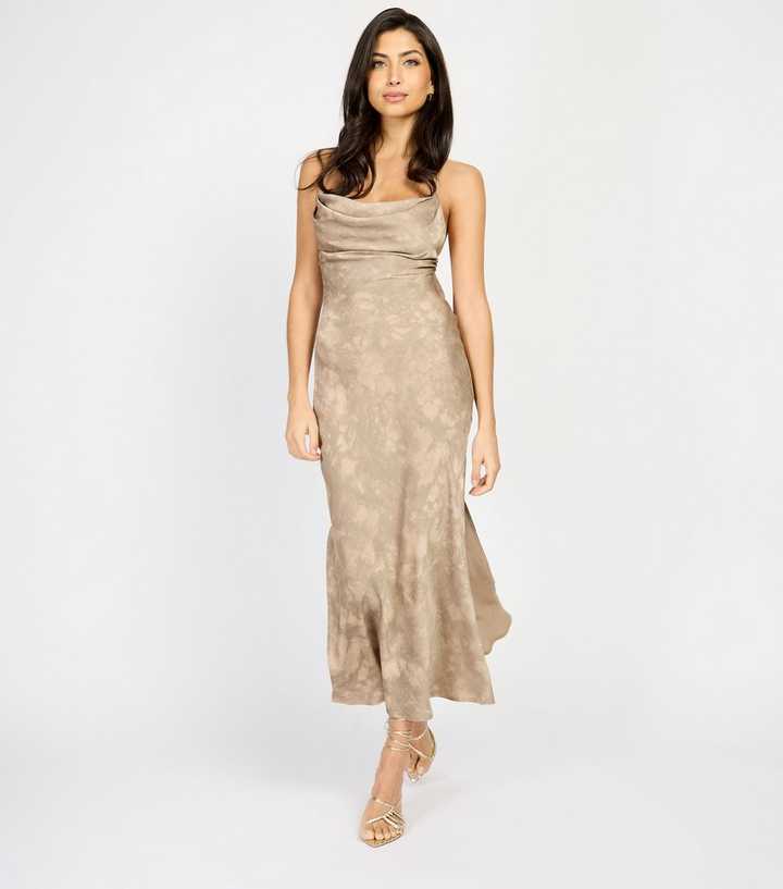 chloe lewis bridesmaid dress Black Foil Mock Wrap Maxi Dress by Chloe Lewis