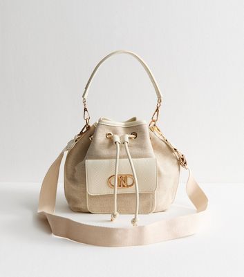 ショルダーバッグ・ポシェット JILLSTUART [New Paper] Ivory Canvas Bucket Bag M JILL by STUART 「JILL STUART」 ショルダーバッグ FREE