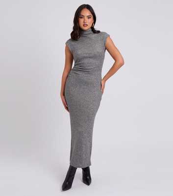 Urban Bliss Grey Ruched Maxi Dress