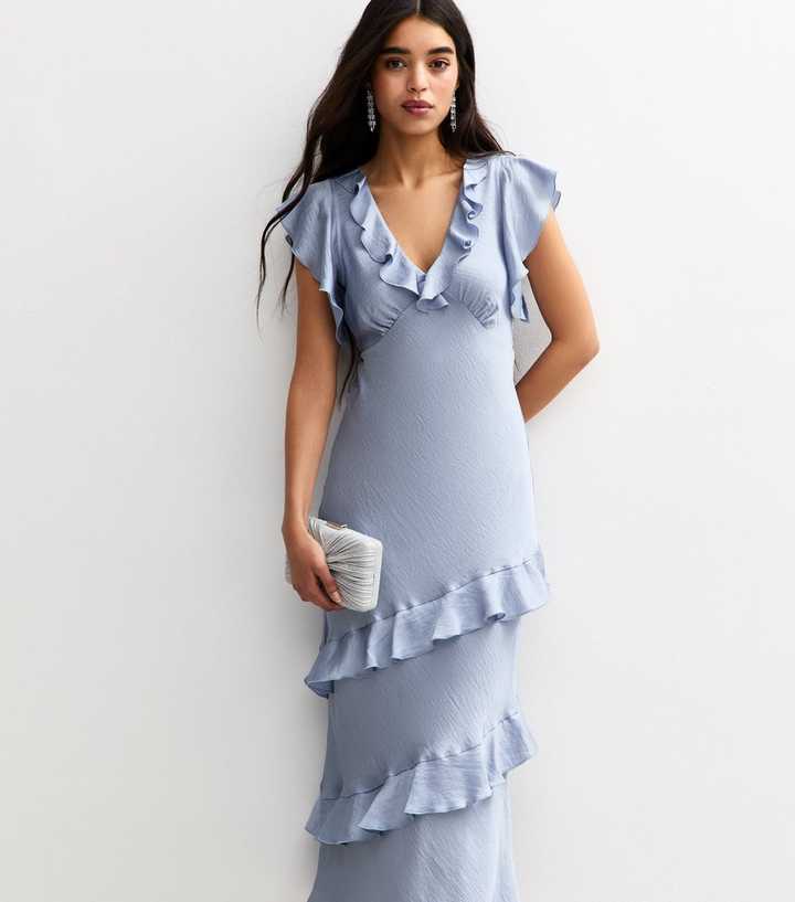 Cotton Bleu by Nu Label Floral Ruffled Midi Dress