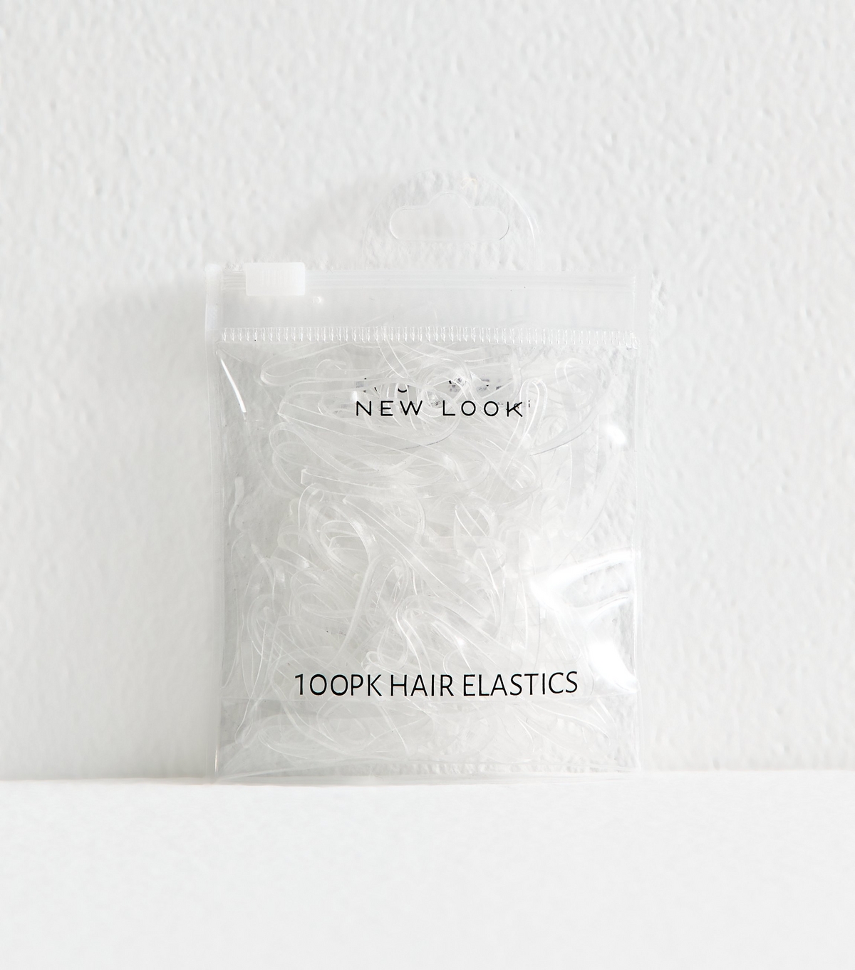 Transparent Pack of 100 Elastic Hair Bands New Look