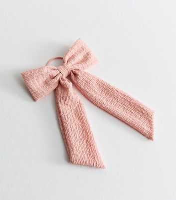 Pink Bow Appliqued Hair Band