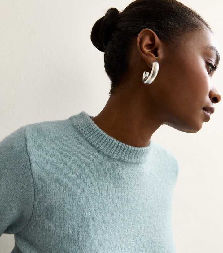 Blue Crew Neck Jumper