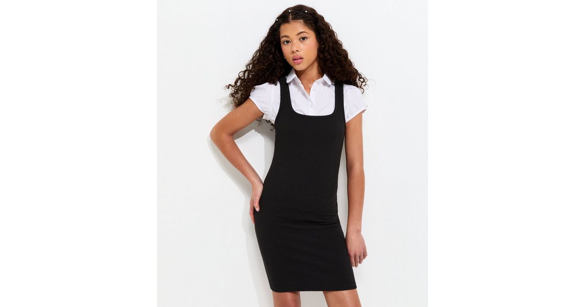 Jersey Pinafore School Dress Grey Jersey Pinafore School Dress Highest