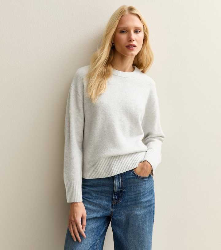 Light Grey Crew Neck Jumper