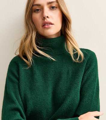 Dark Green Roll Neck Jumper