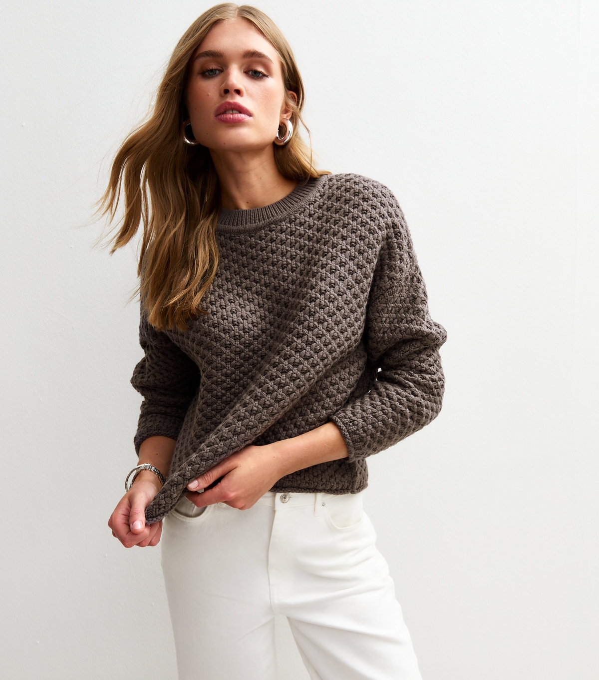 Women's Mink Stitch Knit Jumper New Look