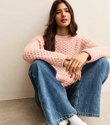 Light Pink Stitch Knit Jumper