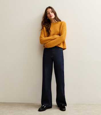Dark Yellow Stitch Knit Jumper