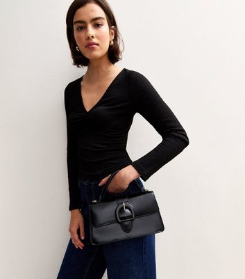 【レディース】  Faux Leather Crossbody バッグ Women's Faux Leather Crossbody Bag | Lands' End