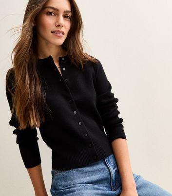 petite black cardigan