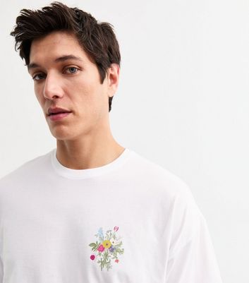 JVKE Tシャツ FLOWERS White Tee サイズ L STITCH T-SHIRT WHITE – FEELS.
