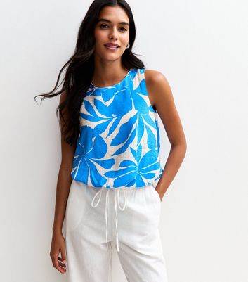 bubble hem sleeveless tops