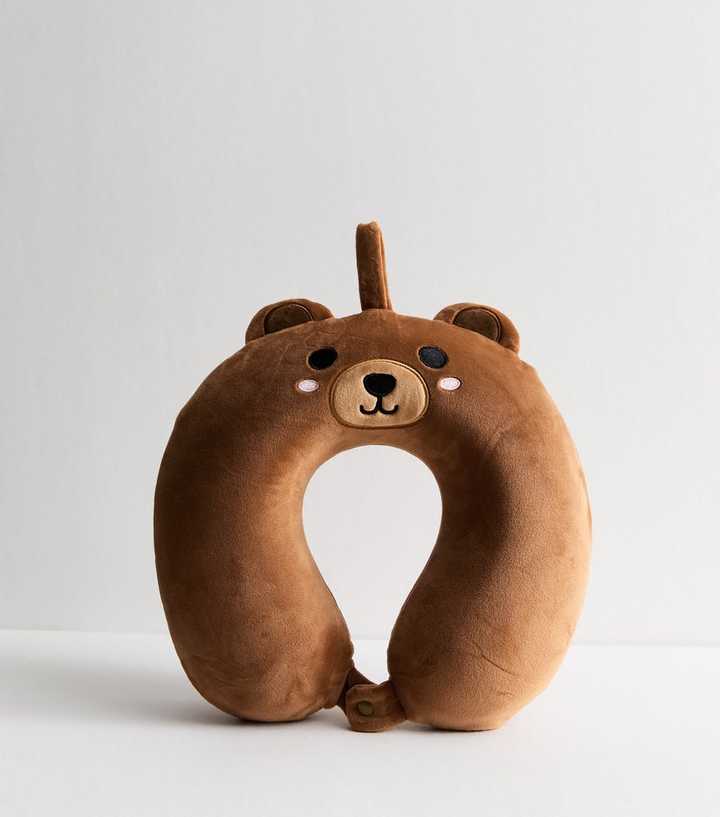 Brown Bear Travel Neck Pillow