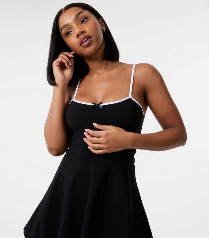 strapless open back dress Harley Tartan Dress – Hell Bunny main image 0