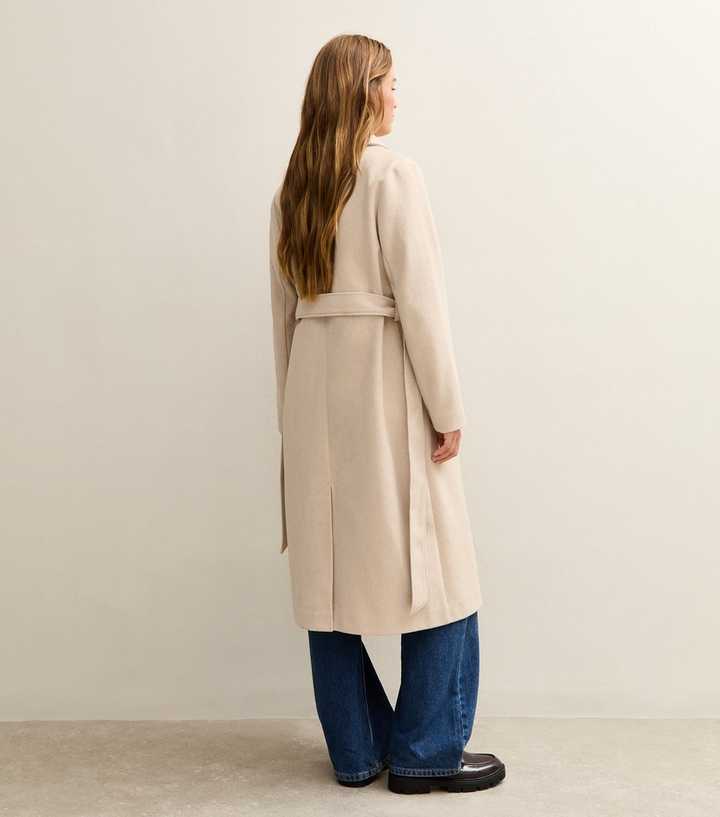 belted coat new look lead in coat