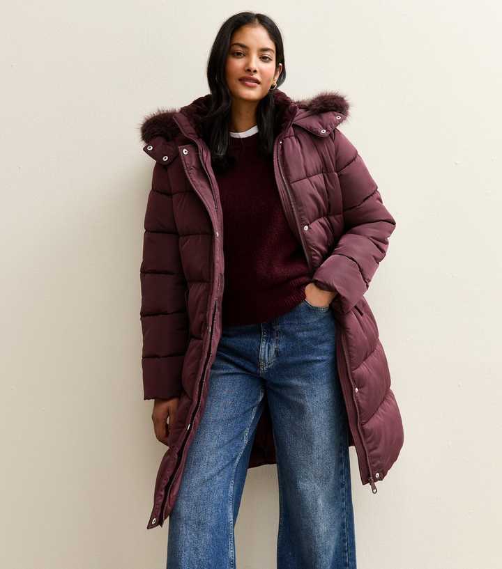 Veste Anorak Femme Verte Avec Capuche Fourrure Faux Sherpa - Taille L - Neuf Avec étiquettes