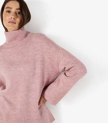 Apricot Mid Pink Knitted Bell Sleeve Jumper