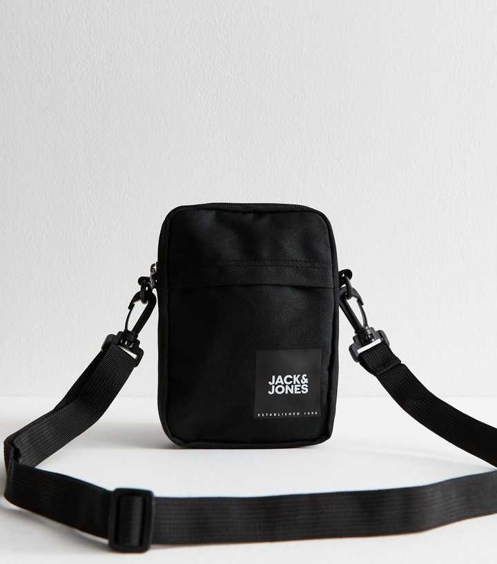 Jack & Jones Black Logo Detail Crossbody Bag
