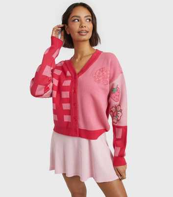 Skinnydip Strawberry Shortcake Knit Cardigan