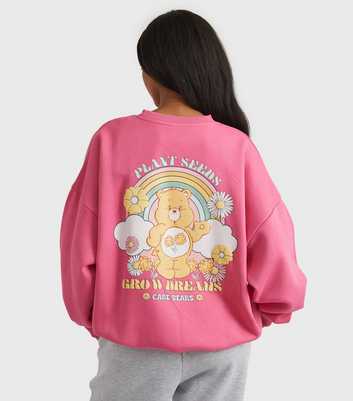 Skinnydip Pink Care Bears Grow Dreams Oversized Sweatshirt