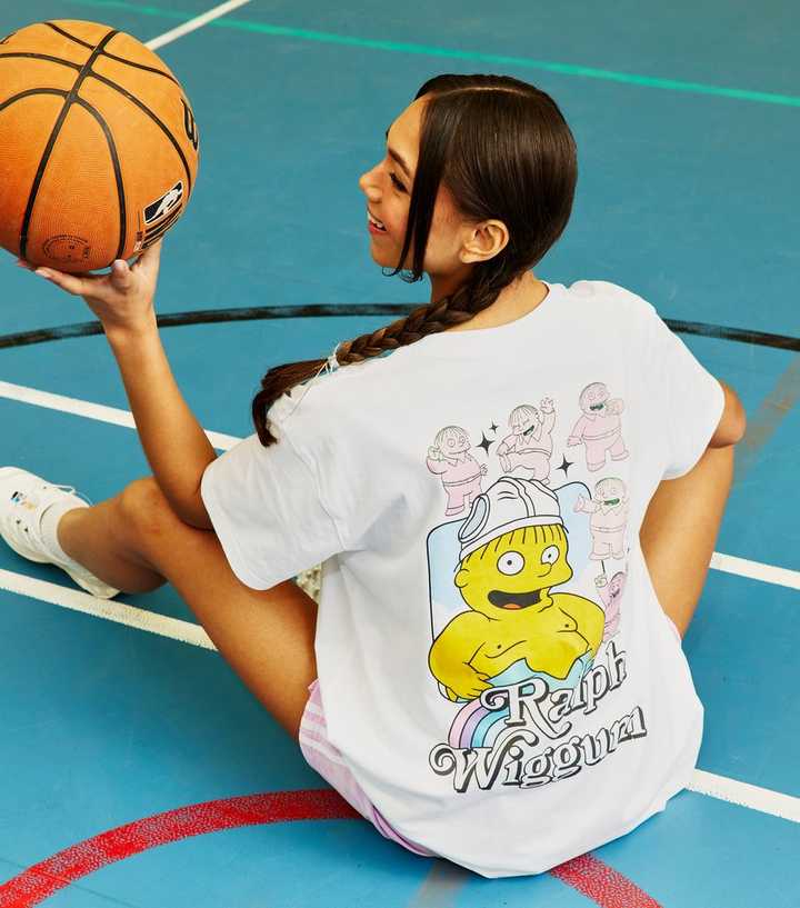 Skinnydip White Simpsons Ralph Wiggum T-Shirt