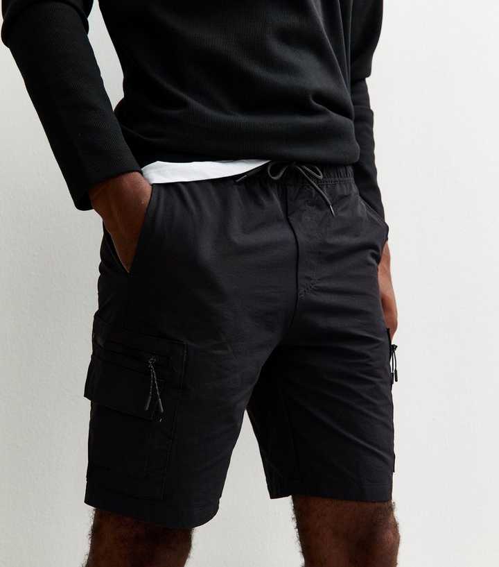 Jack Jones Black Relaxed Fit Cargo Shorts