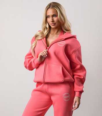 Gym King Coral Transform Full Zip Hoodie