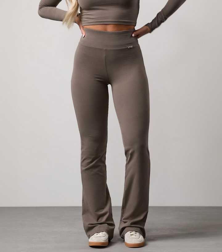 Gym King Mink Plush Flared Trousers