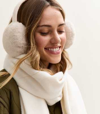 Cream Faux Fur Ear Muffs