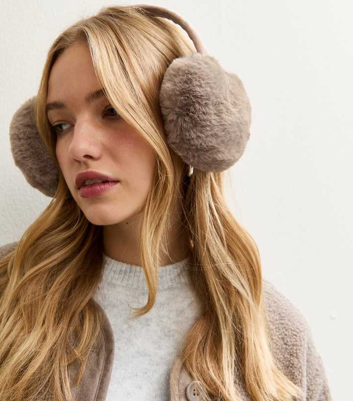 Brown Faux Fur Ear Muffs