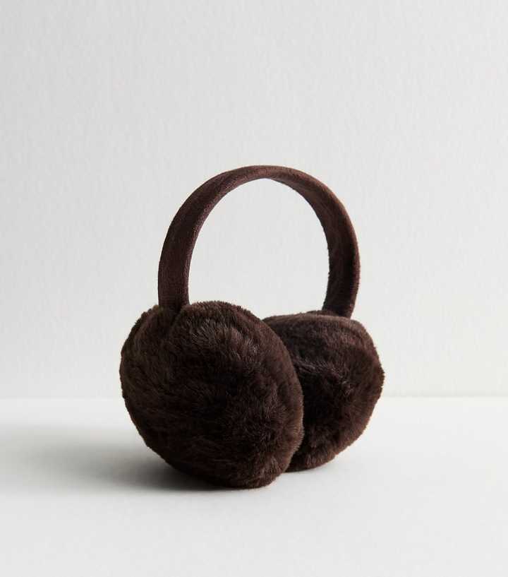 Brown Faux Fur Ear Muffs