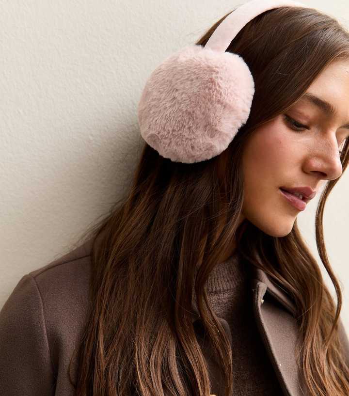 Light Pink Faux Fur Ear Muffs