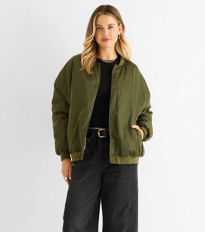 Gini London Khaki Bomber Jacket
