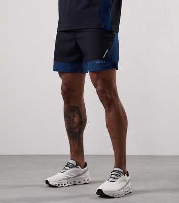 Gym King Navy Blue Advance 6 Shorts