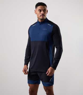 Gym King Navy Blue Advance Quarter Zip Top