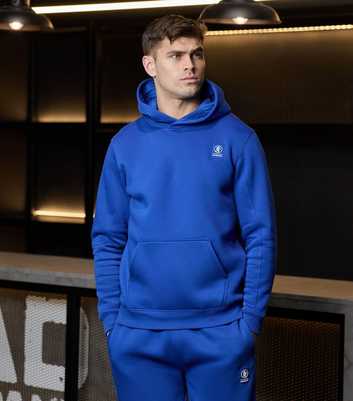 Gym King Blue Emblem Fleece Hoodie