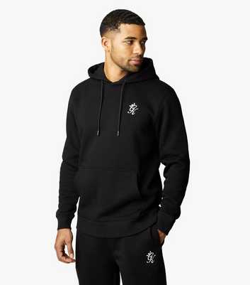 Gym King Black Logo Embroidered Hoodie