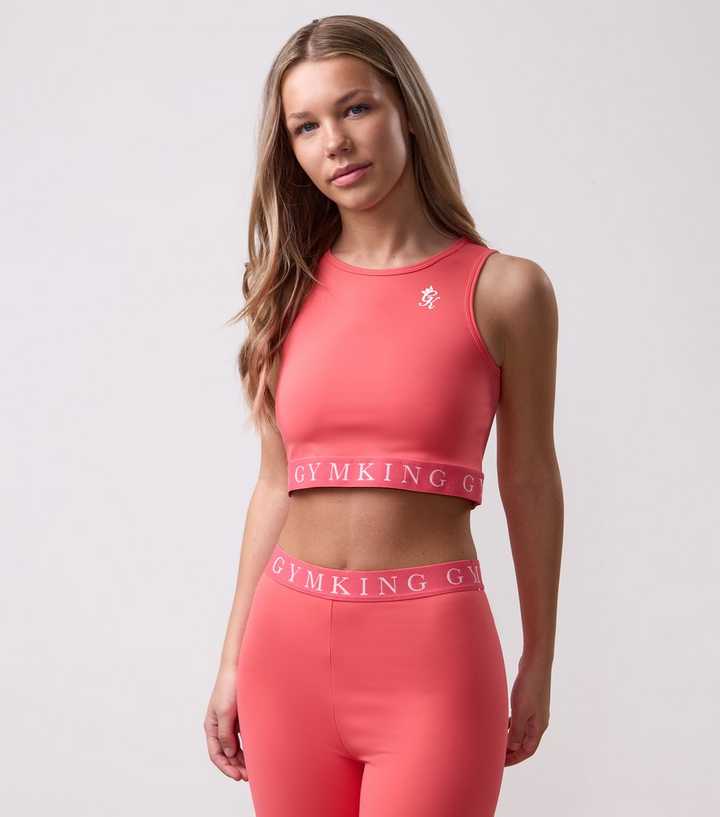 Girls Gym King Light Coral Impact Tank Top