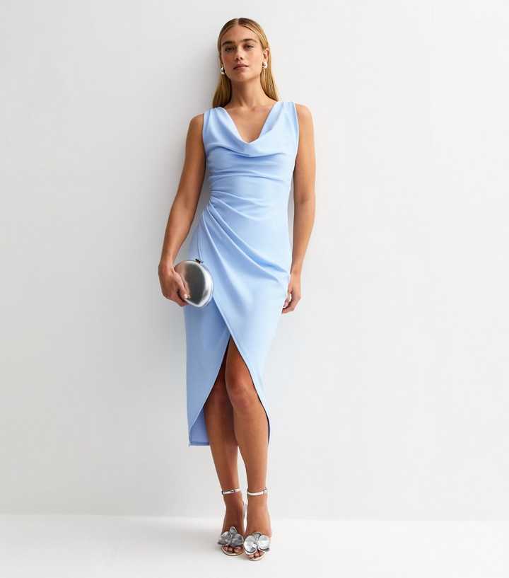 coast bridesmaid dresses uk Mint Green Full Length Dress 8 - Tags on Short Light Blue Silk FA26 Color:As Picture Show