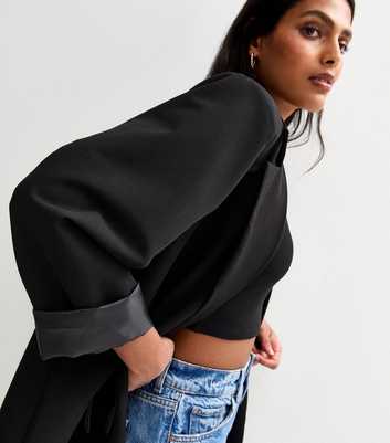 Gini London Black Single Button Blazer