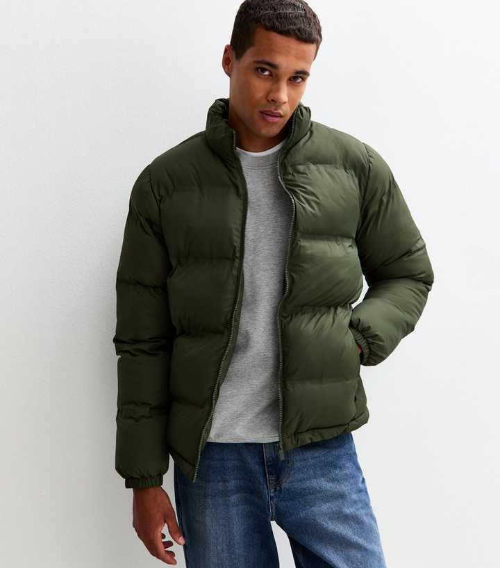 Dark Green Regular Heatseal Puffer Jacket
