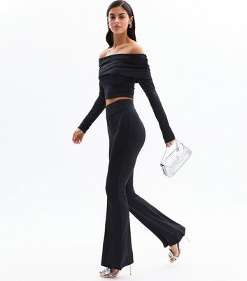 new look black bardot top
