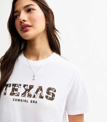 White Texas Print T-Shirt