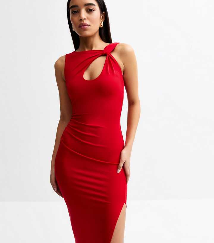 la lune ruched halter maxi dress shona joy brand:shona joy Shona Joy - La Lune Ruched Halter Maxi Dress - Iceberg Blue main image 0