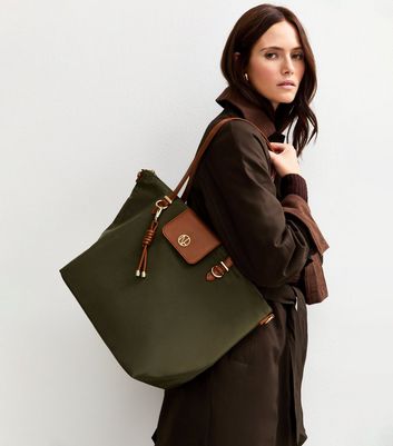 Khaki Fabric Tote Bag | New Look