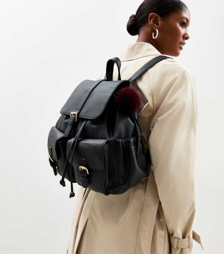 authentic used louis vuitton backpack LOUIS VUITTON Christopher mm Black Monogram Taurillon Leather main image 1
