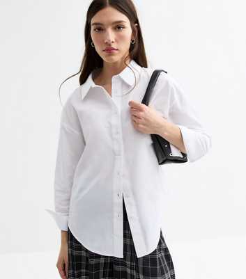Tokyo Doll White Long Cuff Poplin Shirt