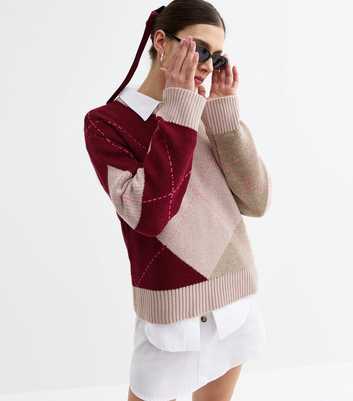 Tokyo Doll Cream Argyle Jumper