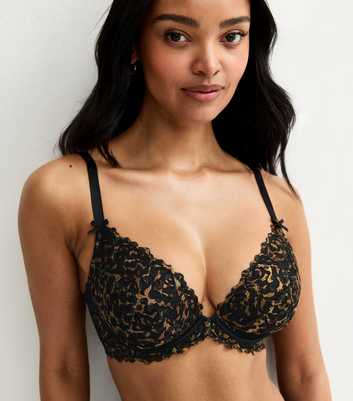 Brown DD+ Leopard Print Non Padded Bra